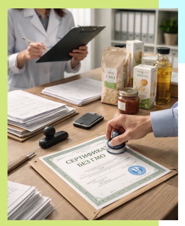 Получение сертификата Без ГМО для продукции в Сочи